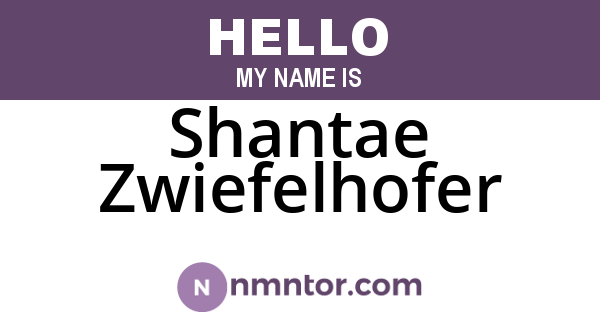 Shantae Zwiefelhofer