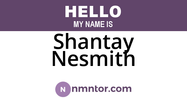 Shantay Nesmith