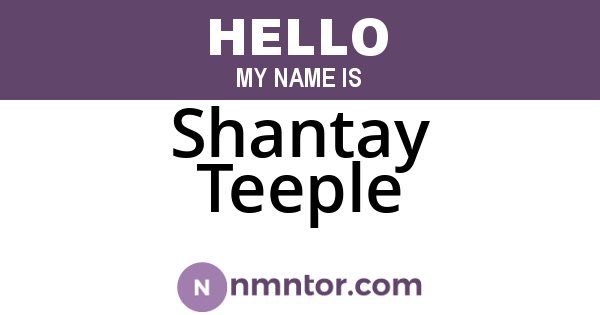 Shantay Teeple