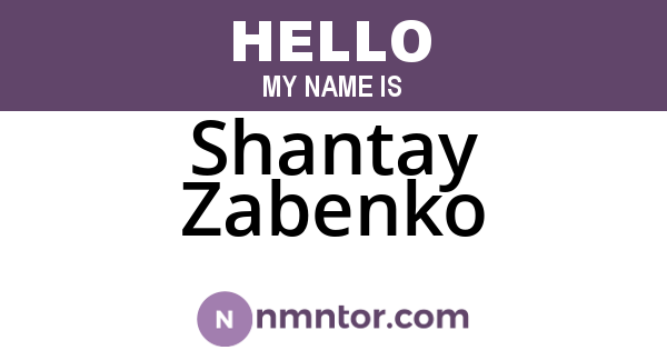 Shantay Zabenko