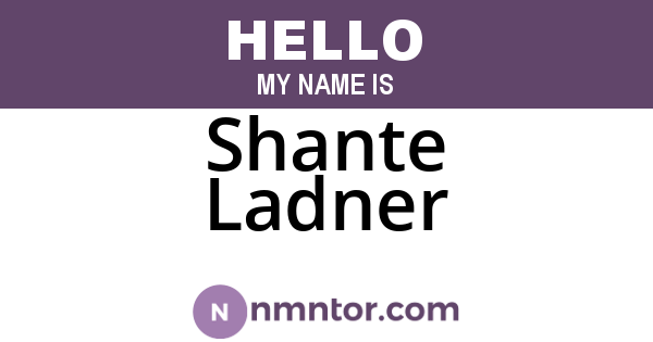 Shante Ladner