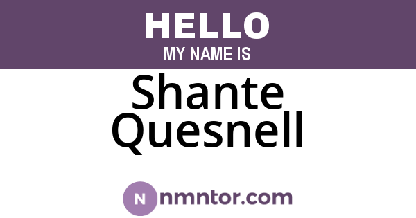 Shante Quesnell