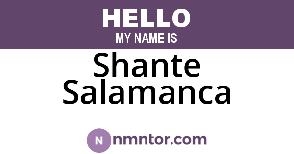 Shante Salamanca