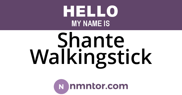 Shante Walkingstick