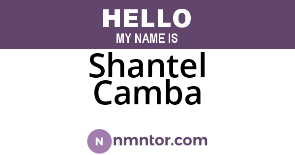 Shantel Camba