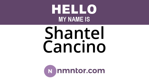 Shantel Cancino