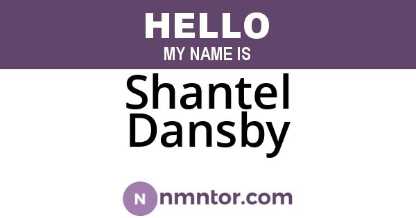 Shantel Dansby