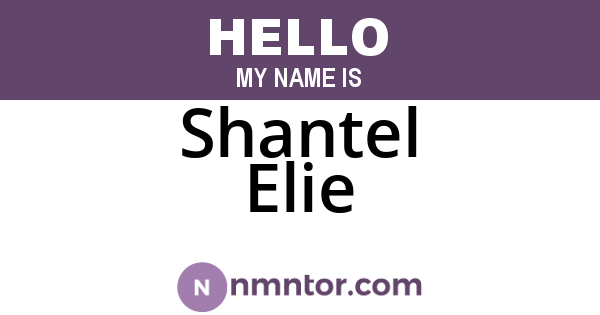 Shantel Elie
