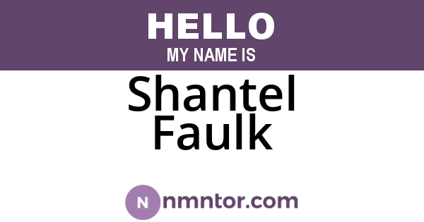 Shantel Faulk