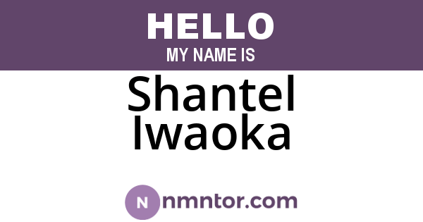 Shantel Iwaoka