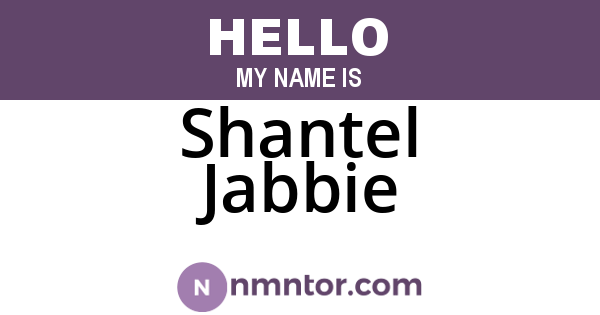 Shantel Jabbie