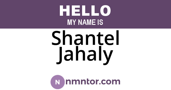 Shantel Jahaly