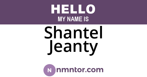 Shantel Jeanty