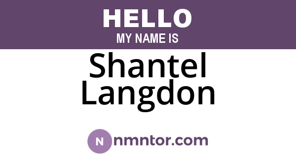 Shantel Langdon
