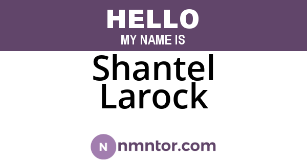 Shantel Larock