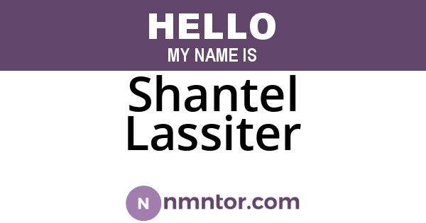 Shantel Lassiter