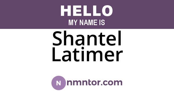 Shantel Latimer