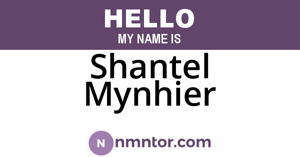 Shantel Mynhier