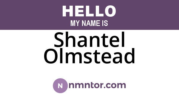 Shantel Olmstead