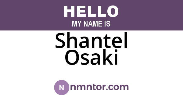 Shantel Osaki