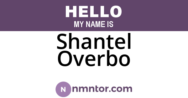 Shantel Overbo