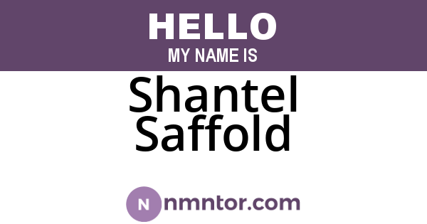 Shantel Saffold