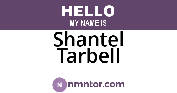 Shantel Tarbell