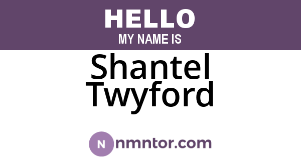 Shantel Twyford