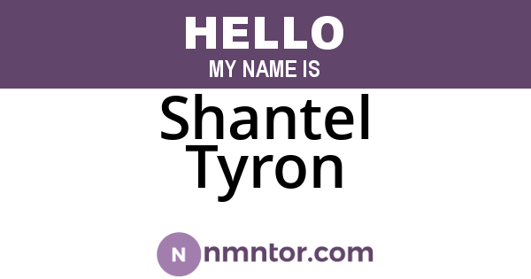 Shantel Tyron