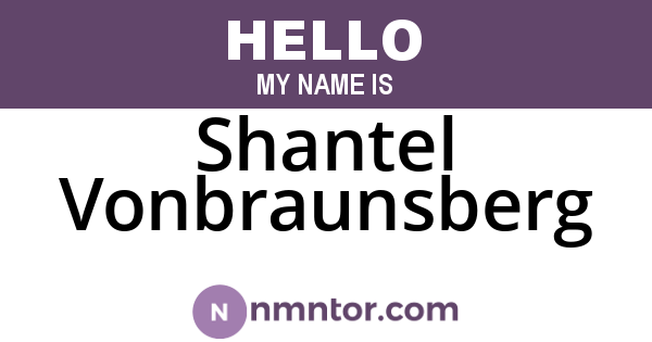 Shantel Vonbraunsberg