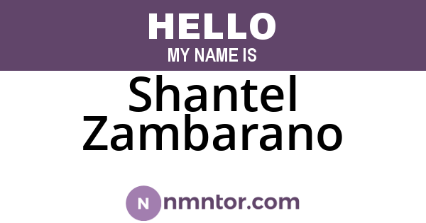 Shantel Zambarano