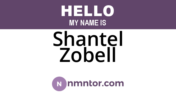 Shantel Zobell