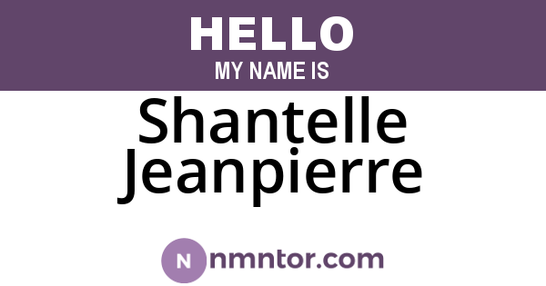 Shantelle Jeanpierre