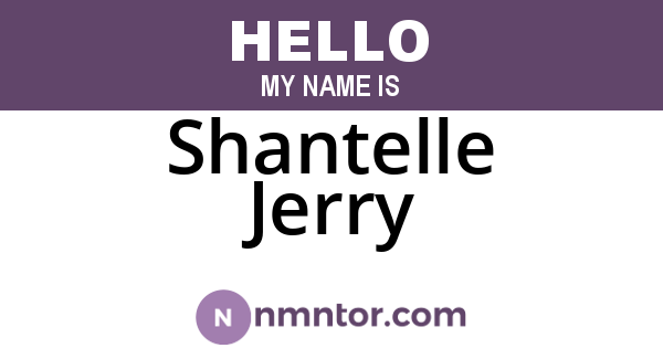 Shantelle Jerry