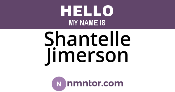Shantelle Jimerson