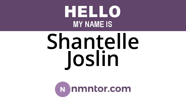 Shantelle Joslin