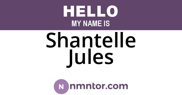 Shantelle Jules