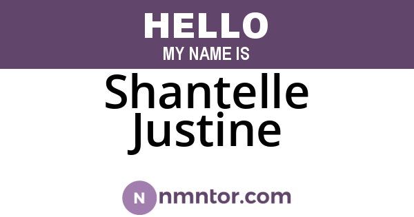 Shantelle Justine