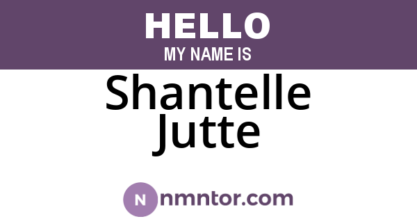 Shantelle Jutte