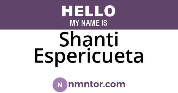 Shanti Espericueta