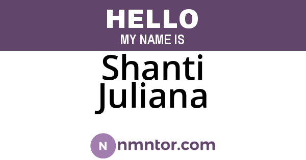 Shanti Juliana