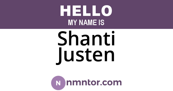Shanti Justen
