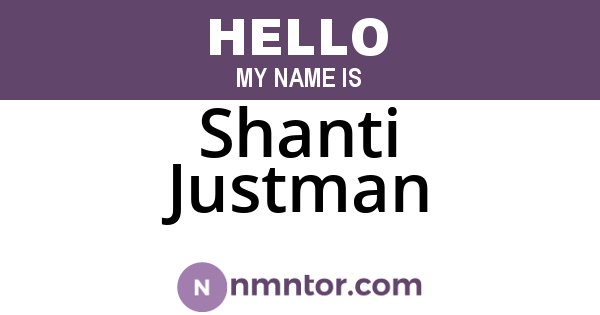 Shanti Justman