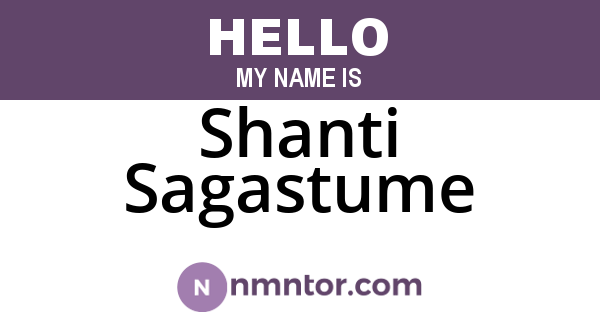 Shanti Sagastume