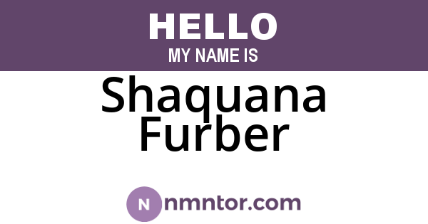 Shaquana Furber