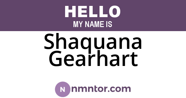 Shaquana Gearhart
