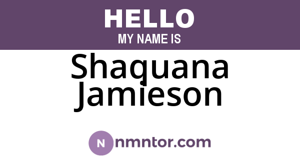 Shaquana Jamieson