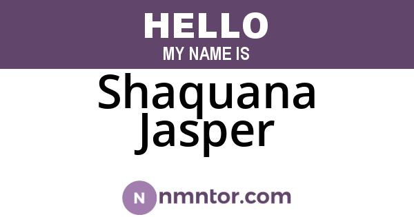 Shaquana Jasper