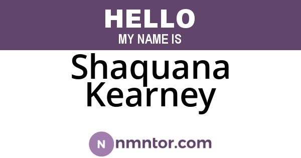 Shaquana Kearney