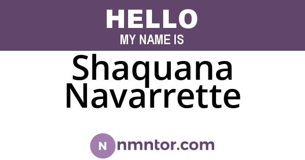 Shaquana Navarrette